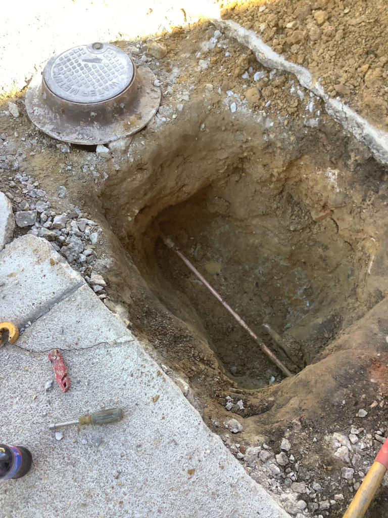 Water Service Meter Pit