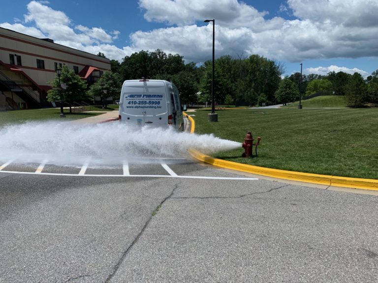 Testing Repaired Fire Hydrant