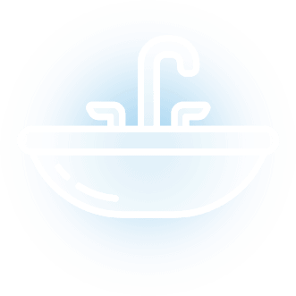 Faucet repair service icon.