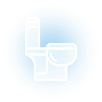 Toilet repair service icon.